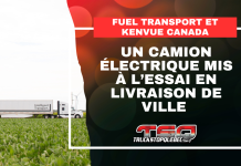 Un camion électrique mis à l’essai en livraison de ville par Fuel Transport et Kenvue Canada Un camion électrique mis à l’essai en livraison de ville par Fuel Transport et Kenvue Canada