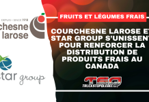 Courchesne Larose et Star Group s’unissent pour renforcer la distribution de produits frais au Canada Logos de Courchesne Larose et Star Group, partenaires pour renforcer la chaîne d’approvisionnement canadienne en fruits et légumes.