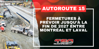 Autoroute 15 : des fermetures à prévoir jusqu’à la fin de 2027 entre Montréal et Laval Des travaux de chaussée entraîneront des fermetures jusqu’à la fin de 2027 sur l'autoroute 15 entre Montréal et Laval.