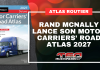 Rand McNally lance son Motor Carriers’ Road Atlas 2027 Atlas routier Rand McNally Motor Carriers’ Road Atlas 2027 destiné aux camionneurs professionnels pour la planification des trajets, les routes de camionnage et les restrictions routières.
