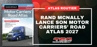 Rand McNally lance son Motor Carriers’ Road Atlas 2027 Atlas routier Rand McNally Motor Carriers’ Road Atlas 2027 destiné aux camionneurs professionnels pour la planification des trajets, les routes de camionnage et les restrictions routières.