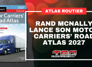 Rand McNally lance son Motor Carriers’ Road Atlas 2027 Atlas routier Rand McNally Motor Carriers’ Road Atlas 2027 destiné aux camionneurs professionnels pour la planification des trajets, les routes de camionnage et les restrictions routières.