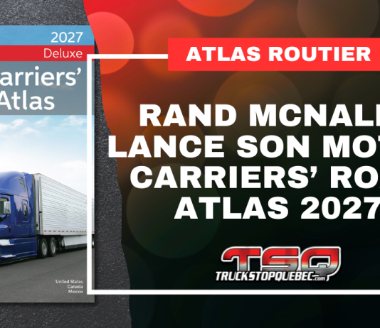 Rand McNally lance son Motor Carriers’ Road Atlas 2027 Atlas routier Rand McNally Motor Carriers’ Road Atlas 2027 destiné aux camionneurs professionnels pour la planification des trajets, les routes de camionnage et les restrictions routières.