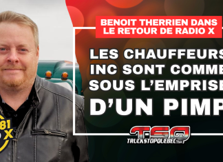Benoit Therrien sur Radio X : « Les chauffeurs Inc. veulent changer leur condition » Benoit Therrien dans Le Retour de Radio X pour discuter du camionnage et des Chauffeurs Inc.