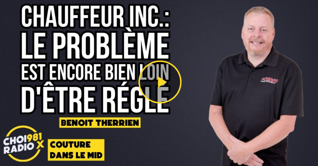 Benoit Therrien, dans l'émission de Radio X intitulé Couture dans le Mid, pour parler du stratagème Chauffeur Inc.