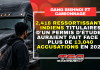 Le gang Bishnoi aurait des liens avec le camionnage canadien, selon l’ASFC Étudiant vu de dos devant un camion, avec le texte : 2 418 ressortissants indiens titulaires d’un permis d’études auraient fait face à plus de 13 040 accusations en 2024. Gang Bishnoi et camionnage.