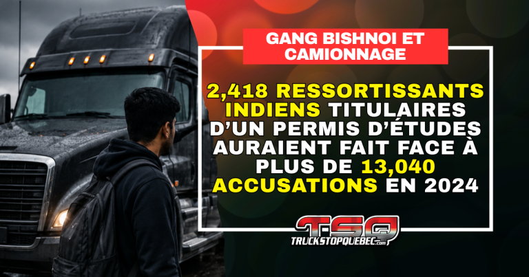 Le gang Bishnoi aurait des liens avec le camionnage canadien, selon l’ASFC