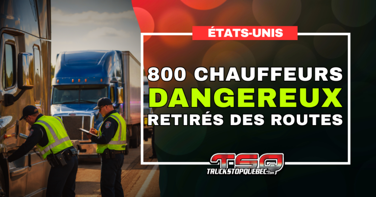 Près de 800 chauffeurs et véhicules mis hors service aux États-Unis