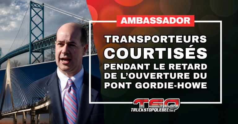 Pont Ambassador : des transporteurs courtisés pendant le retard du pont Gordie-Howe